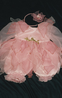 子供用パーティードレス パンツとヘッドレス付き ピンクカラー