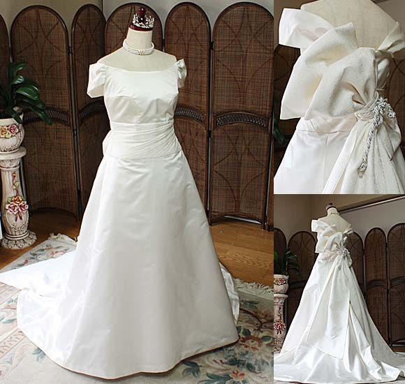 白無垢に使用する和装生地を用いてウェディグドレスをオーダーメイド