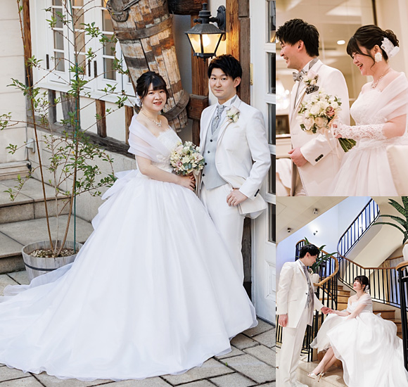 メタモールフォーゼでウェディングドレスをお作り頂いた花嫁様ドレス