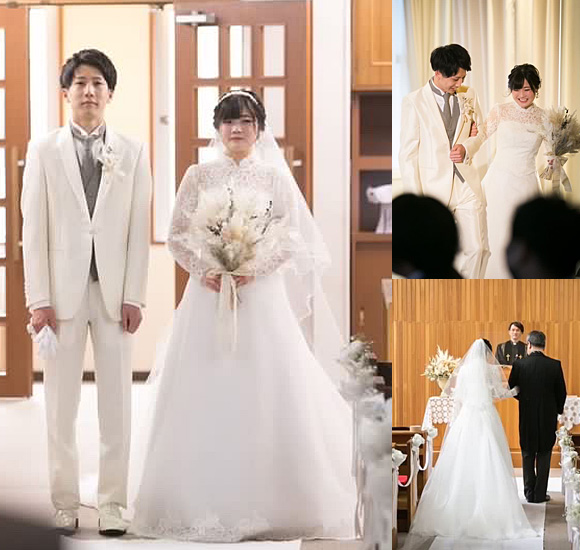 メタモールフォーゼ 挙式の風景 お客様 フルリメイク ウェディングドレス