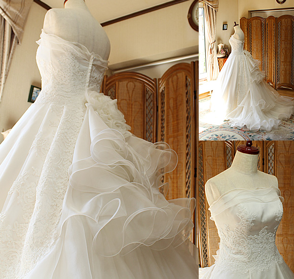 ウエスト デザイン コサージュ トップスデザイン