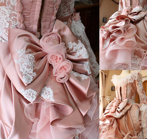 リボン コサージュ デコルテ