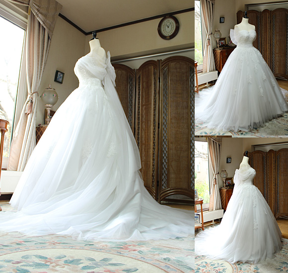 Aライン チュールスカート