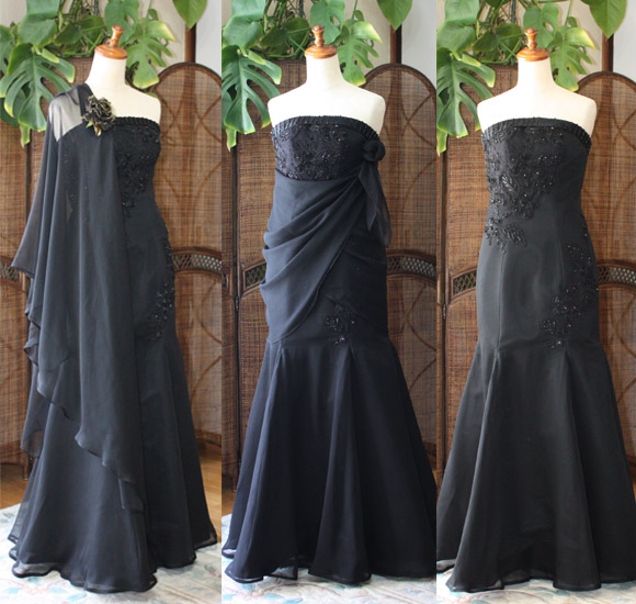 ブラック マーメイドドレス 兵庫県のお客様ドレス