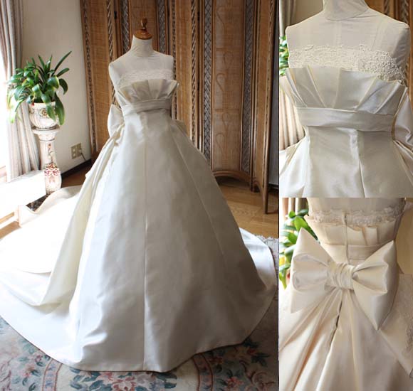 プリンセスラインのウェディングドレス オーダーメイド 千歳市の花嫁様ドレス