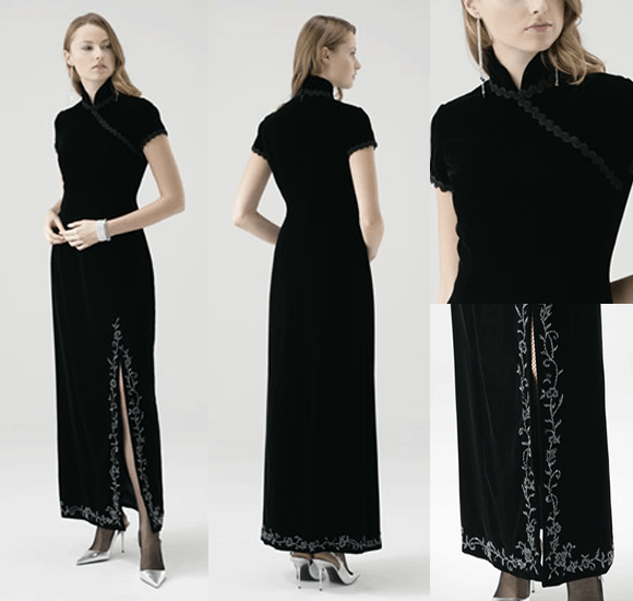 チャイナドレス ブラック