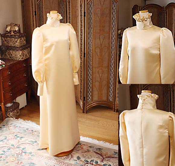 クラシック調ロングスリーブドレス