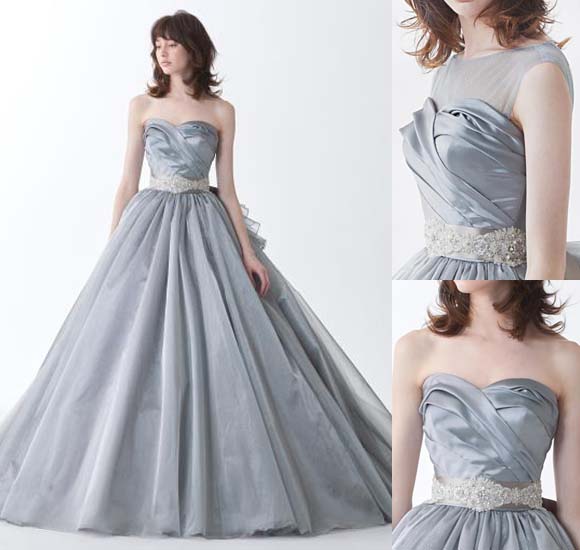 カクテルドレス 2WAY グレイ