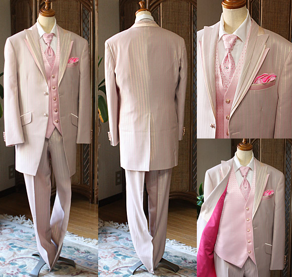 ロングチュニックタキシード メリーベリーホイップベージュ レンタル セミオーダー販売