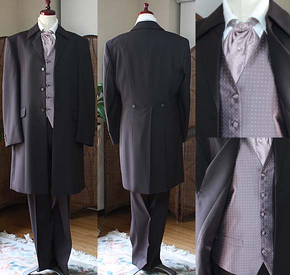 ショートフロックコート ブラウン レンタル セミオーダー販売