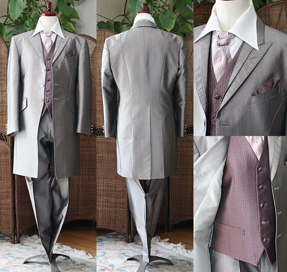 ショートフロックコート クリスタルブロンズ レンタル セミオーダー販売