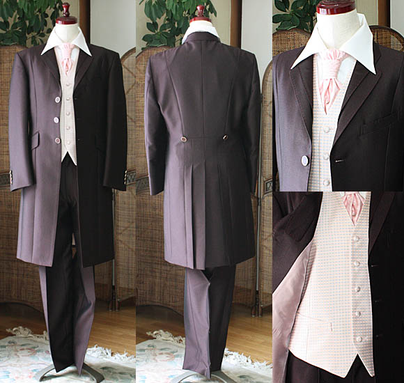 フロックコート ワインレッド レンタル セミオーダー販売