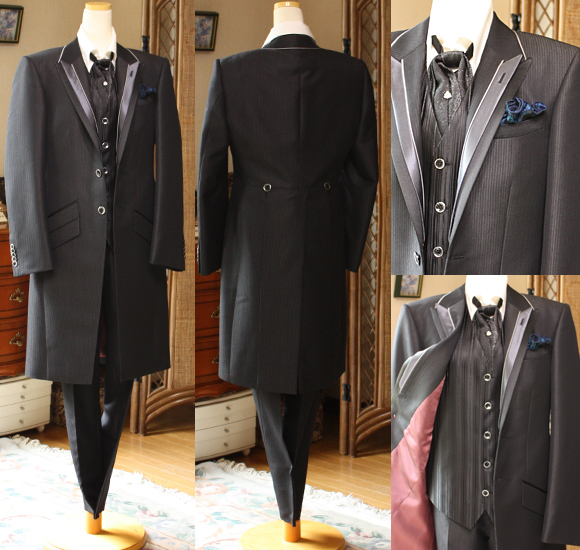 フロックコート シアーブラック レンタル セミオーダー販売