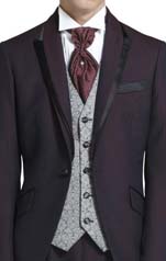 ロングチュニックタキシード アメジスト