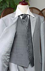 ショートフロックコート クールシルバー