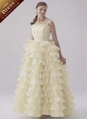 ロングドレス 演奏会用 リサイタルドレス イエロー