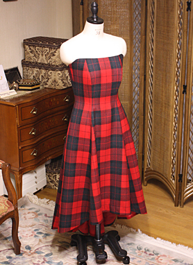 チェックドレス レッド 販売 オーダー