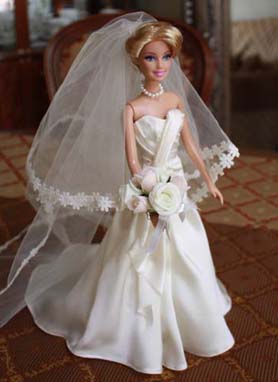 ミニチュア ウェディングドレス