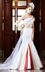 和装ウェディングドレス マーメイドライン