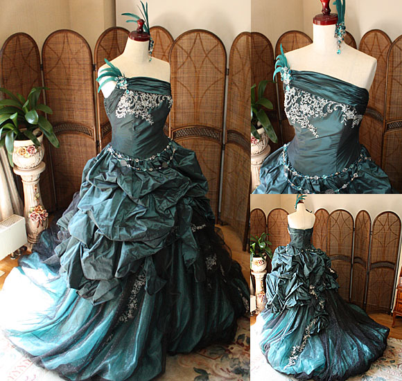 カクテルドレス グリーン